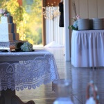Wedding cake at a marriage ceremony